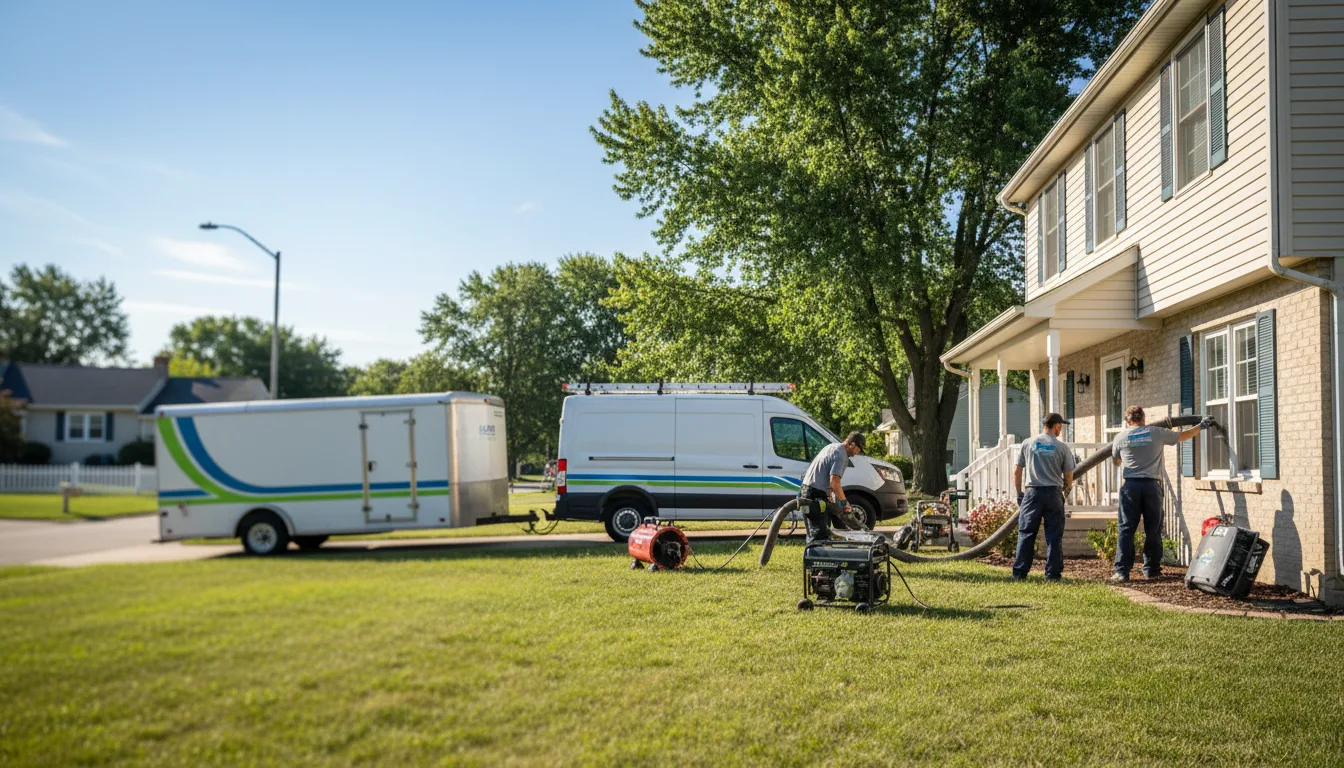 Flooded Basement Restoration And Cleanup With Repair in State Line, MS near me